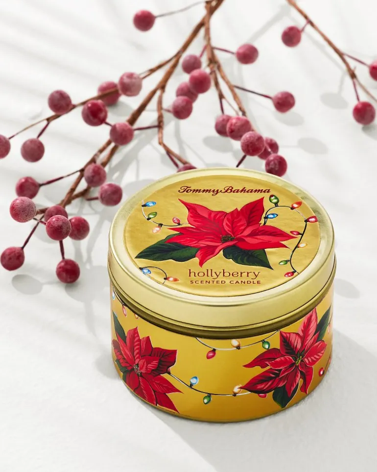 Hot Tommy Bahama Hollyberry 6-oz. Travel Candle Tin Multicolor