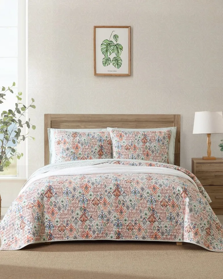 Sale Tommy Bahama Ikat Tropics Reversible 3-Piece Full/Queen Quilt Set Multicolor