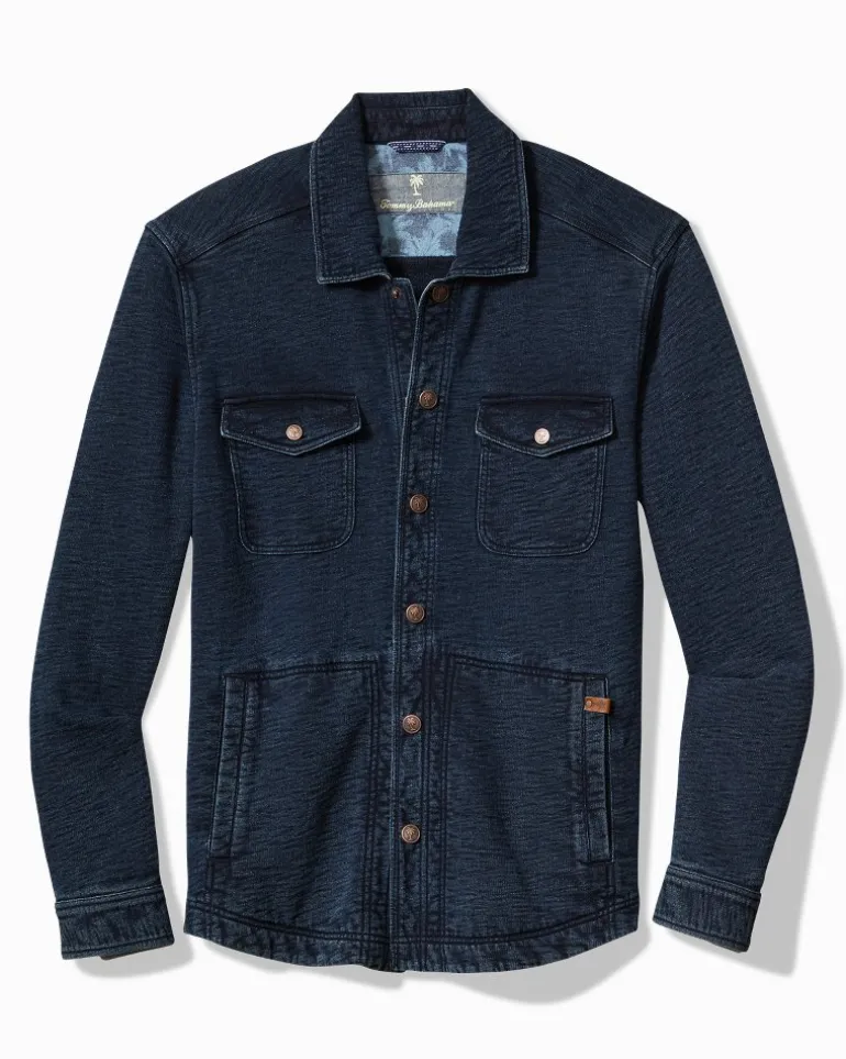 Clearance Tommy Bahama Paradise CPO Shirt Jacket Indigo