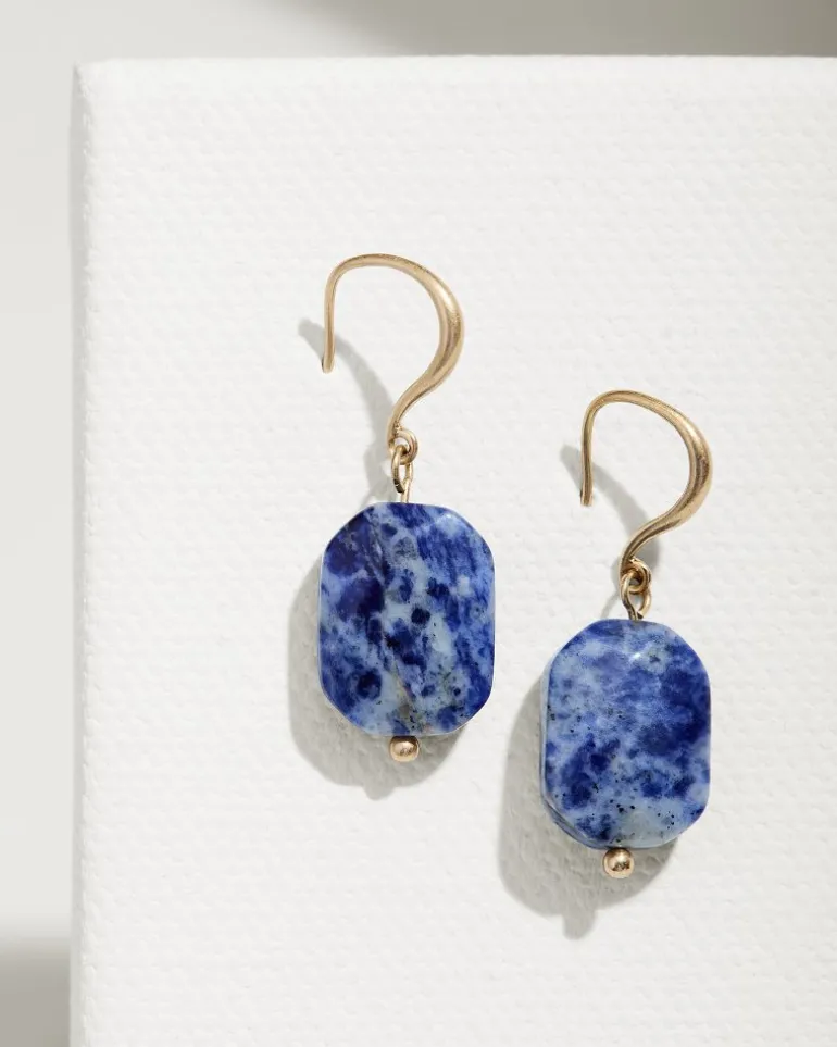 Store Tommy Bahama Indigo Shore Semi-Precious Stone Drop Earrings Gold