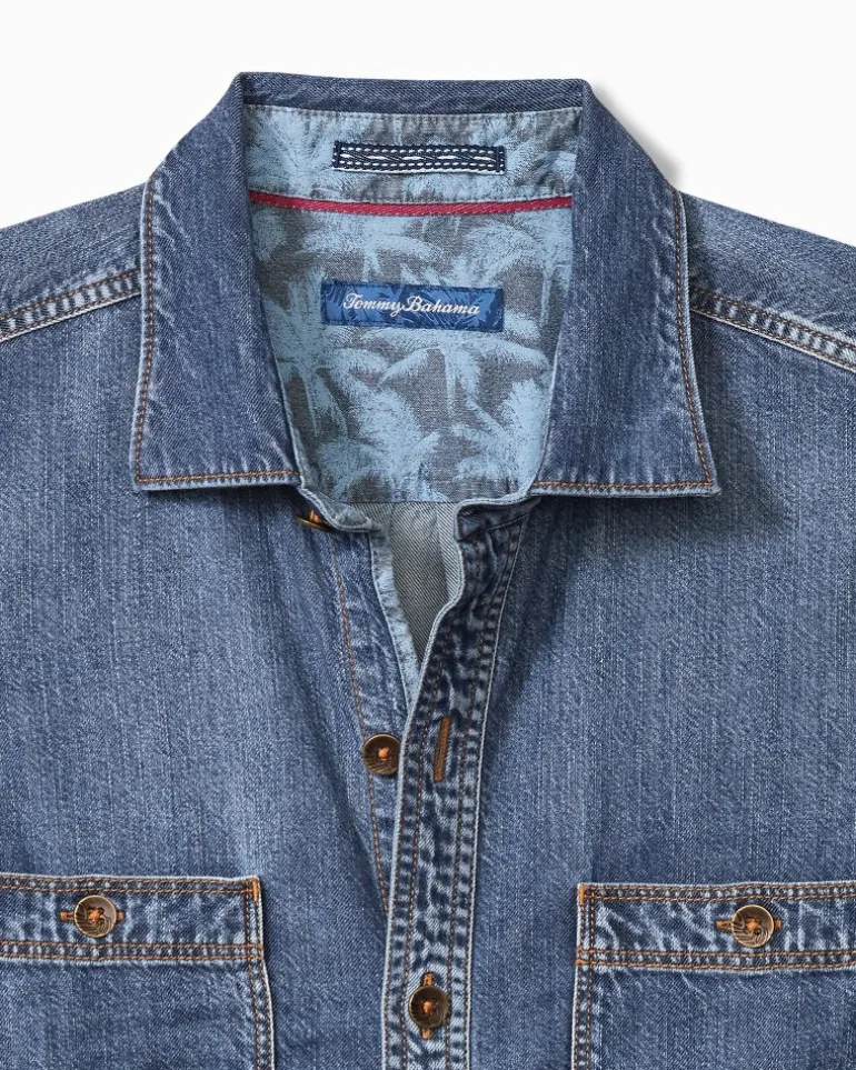 Shop Tommy Bahama Indio Canyon Long-Sleeve Shirt Dark Indigo