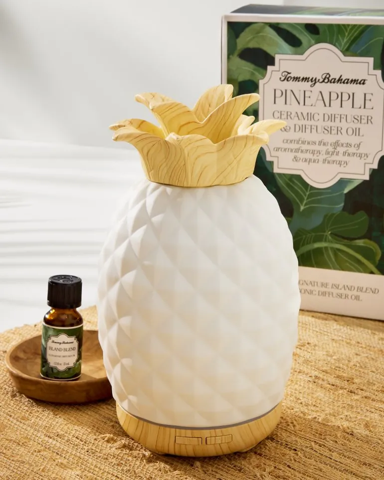 Sale Tommy Bahama Ceramic Pineapple Diffuser Island Blend