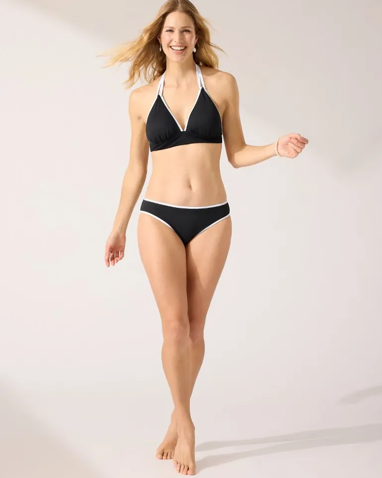 Outlet Tommy Bahama Island Cays Cabana Hipster Bikini Bottoms Black
