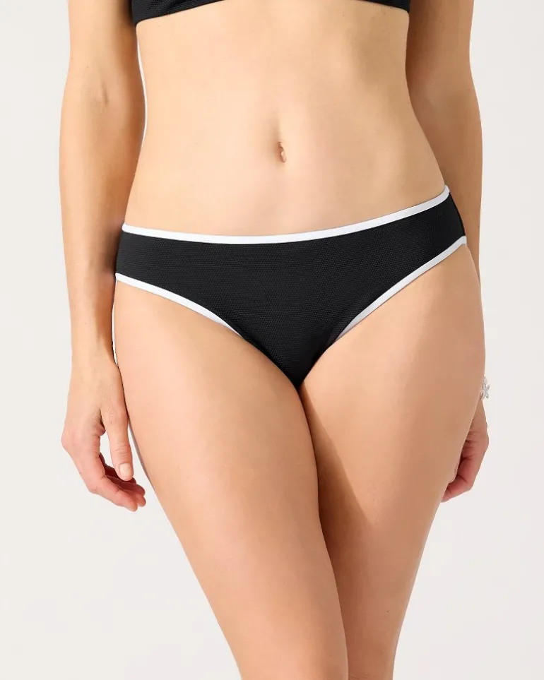 Outlet Tommy Bahama Island Cays Cabana Hipster Bikini Bottoms Black