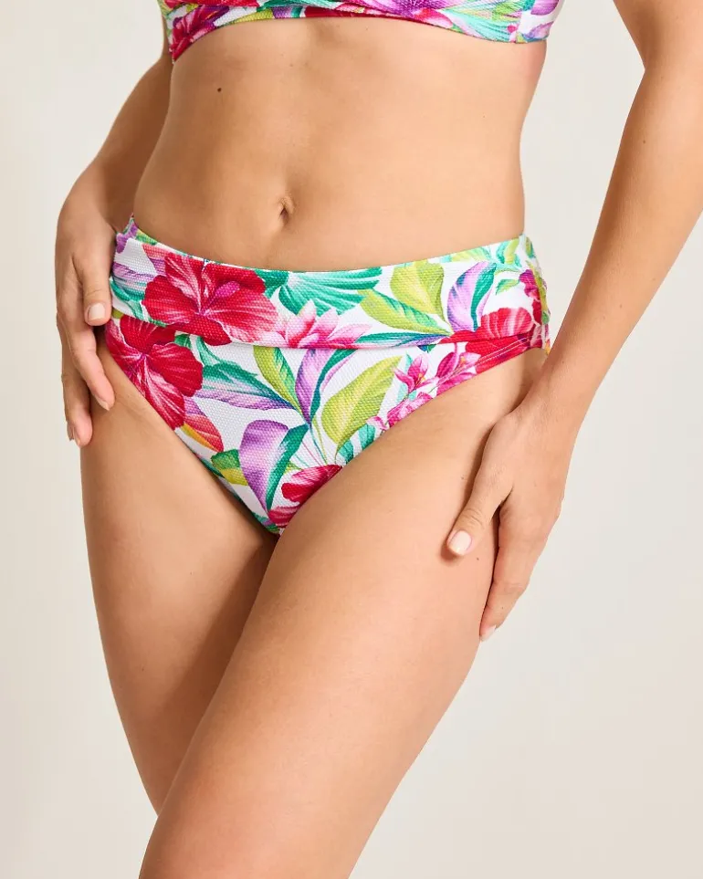 Cheap Tommy Bahama Island Cays Fiesta High-Waist Sash Bikini Bottoms White