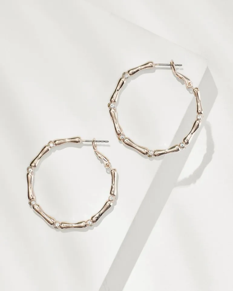 Online Tommy Bahama Island Essence Bamboo Hoop Earrings Rose Gold