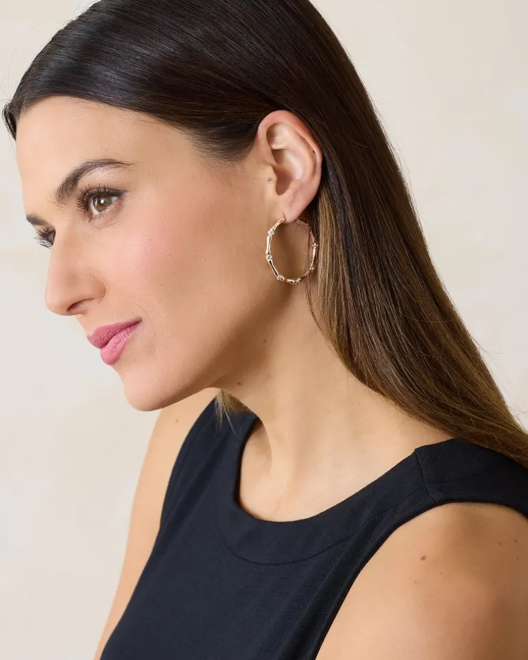 Online Tommy Bahama Island Essence Bamboo Hoop Earrings Rose Gold