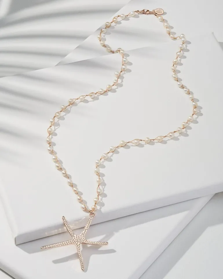 Hot Tommy Bahama Island Essence Starfish Pendant Necklace Rose Gold