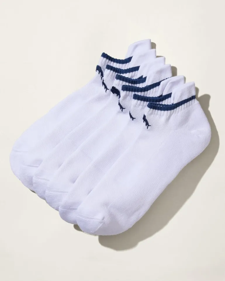 Cheap Tommy Bahama IslandZone® Athletic Tab Socks - 3 Pack White