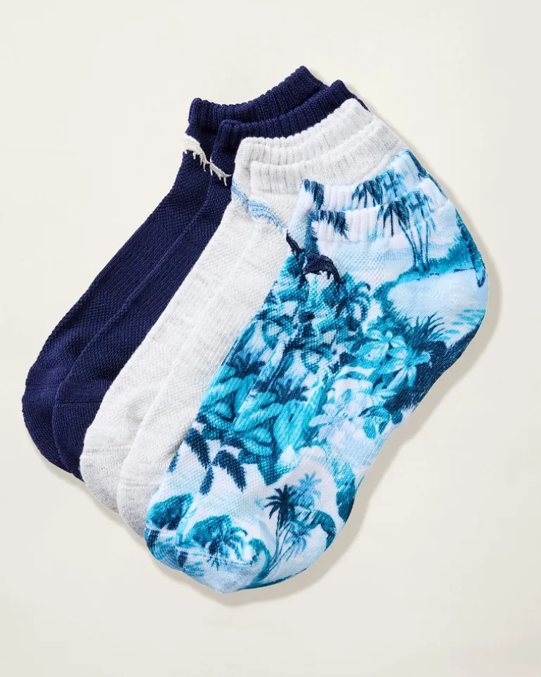 Cheap Tommy Bahama IslandZone® Performance Athletic Socks — 3 Pack Assorted