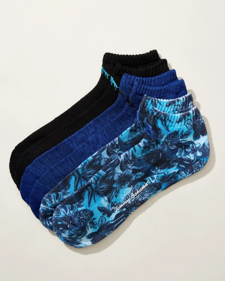 Store Tommy Bahama IslandZone® Performance Athletic Socks—3-Pack Assorted