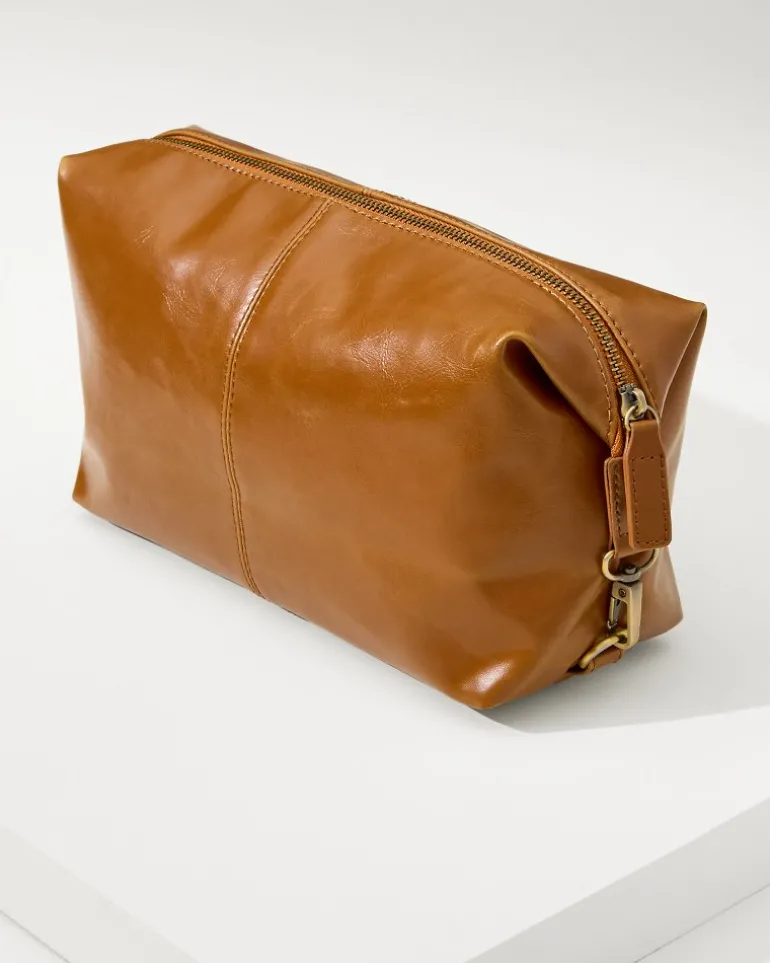 New Tommy Bahama Journeyman Dopp Kit Brown