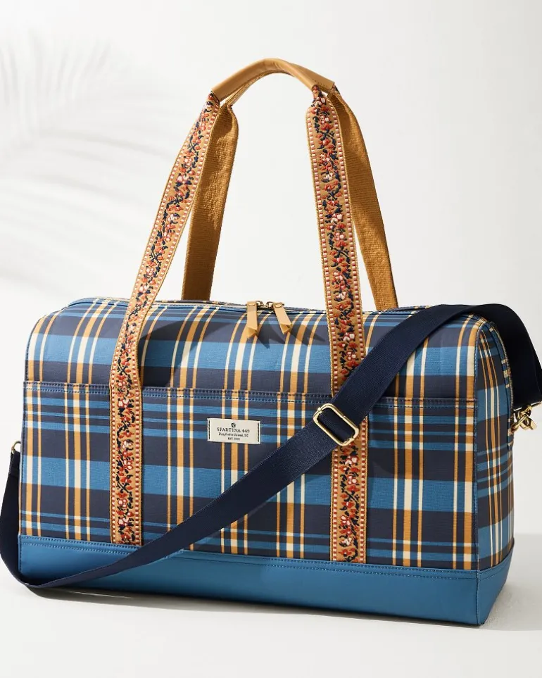 Flash Sale Tommy Bahama Kalalanta Duffel Bag Navy Plaid