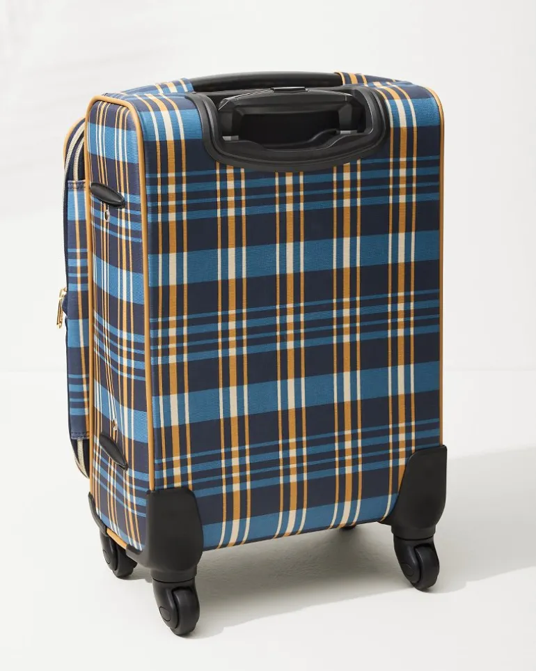 Clearance Tommy Bahama Kalalanta 20-Inch Rolling Suitcase Navy Plaid