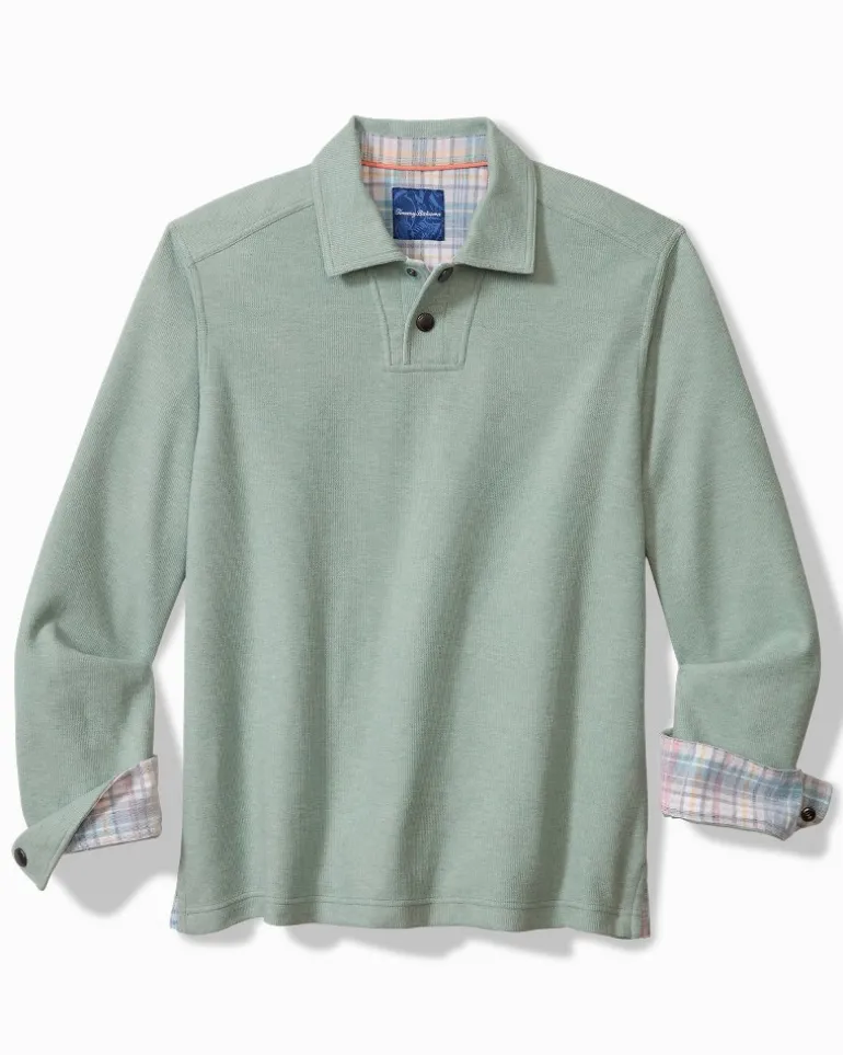 Store Tommy Bahama Las Arias Sweatshirt Polo Azure Water Heather