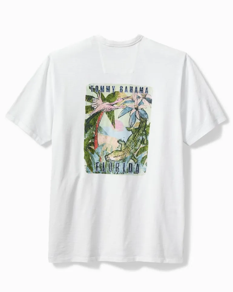 Online Tommy Bahama Later Gator Short-Sleeve Lux T-Shirt White