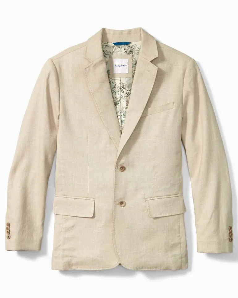Best Sale Tommy Bahama Latigo Beach Linen-Blend Blazer Stone Khaki