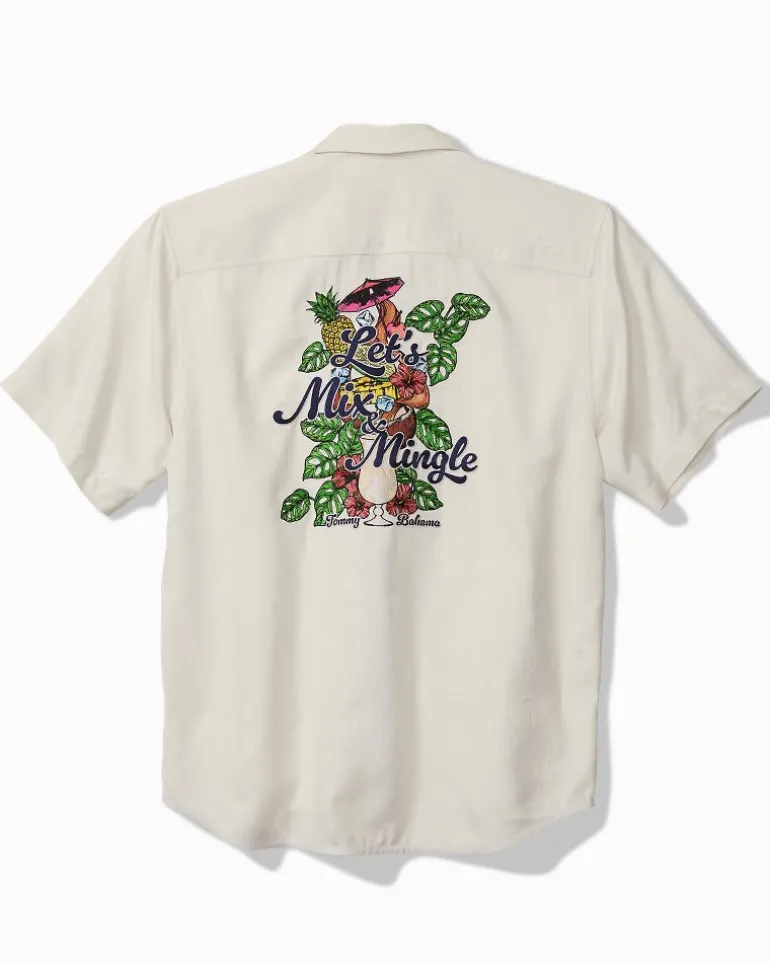 Cheap Tommy Bahama Let's Mix & Mingle Silk Camp Shirt Continental
