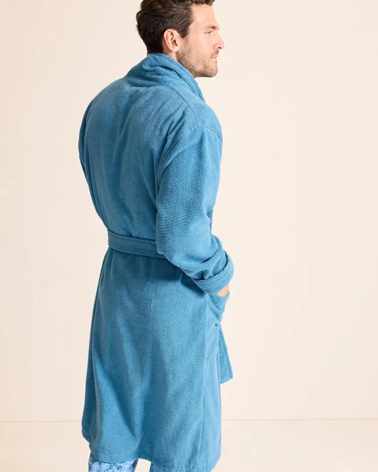 Shop Tommy Bahama Loop Terry Robe Blue Fade