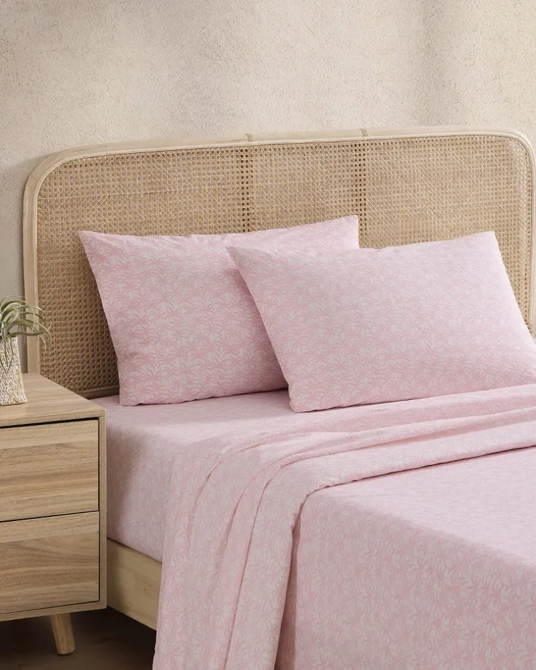 Clearance Tommy Bahama Lovely Palms 4-Piece King Sheet Set Pink