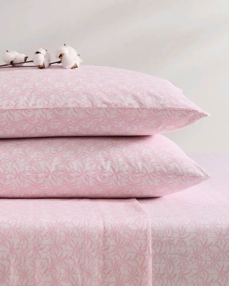 Clearance Tommy Bahama Lovely Palms 4-Piece King Sheet Set Pink