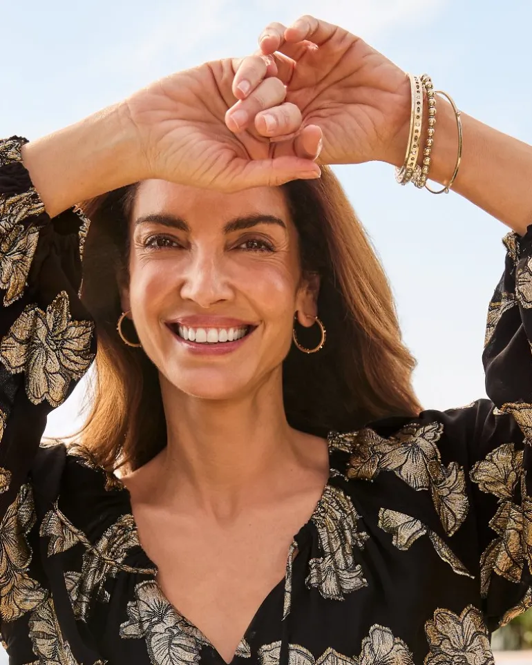New Tommy Bahama Madeira Stretch Bracelet & Bangle Set Gold