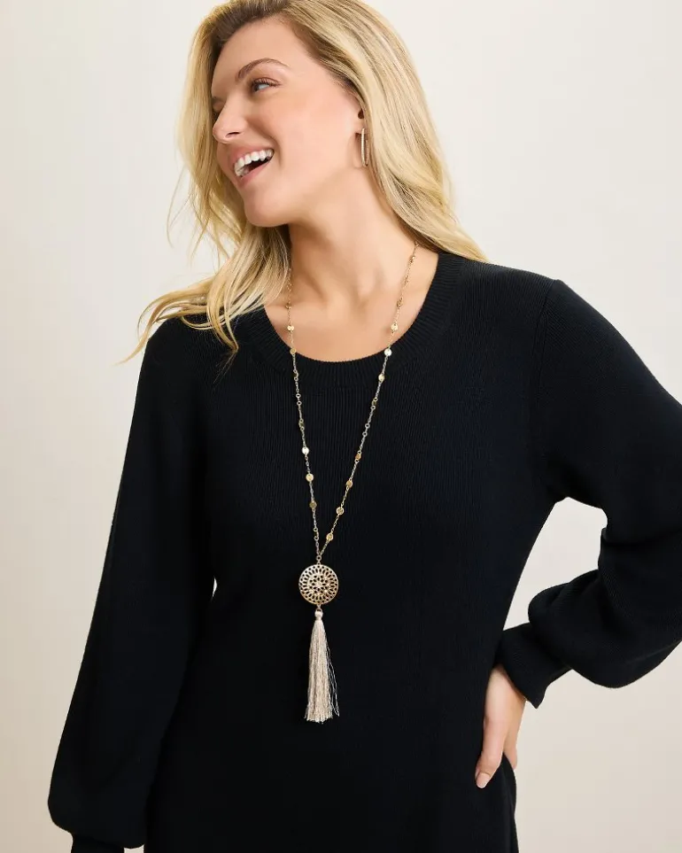 Cheap Tommy Bahama Madeira Tassel Pendant Necklace Gold
