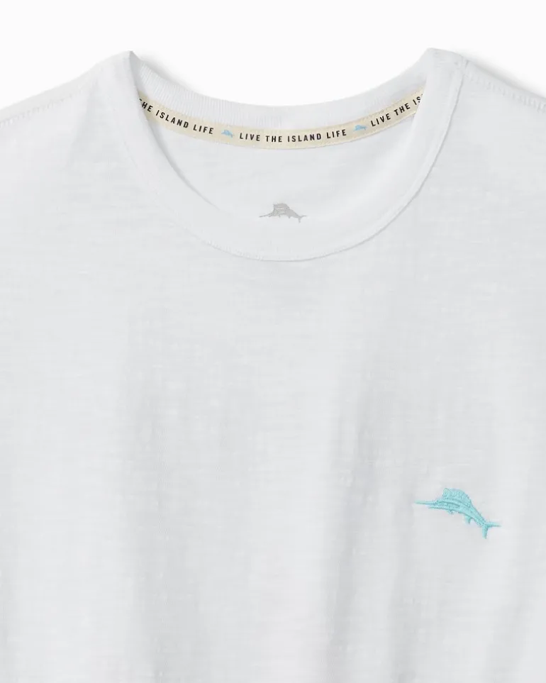 Shop Tommy Bahama Maple Sails Short-Sleeve Lux T-Shirt White