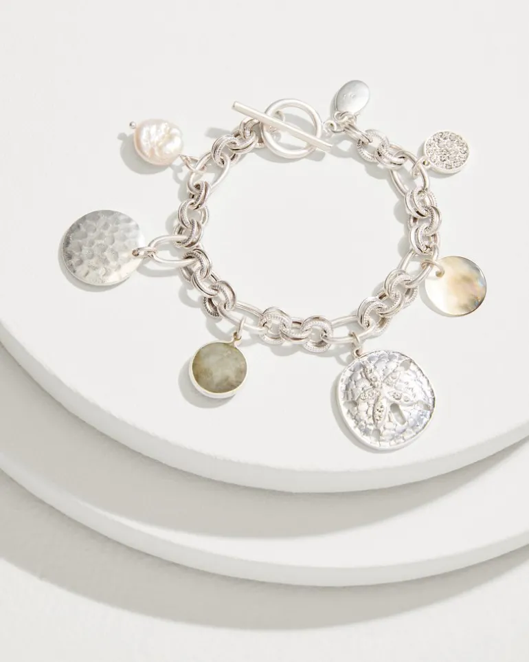 Discount Tommy Bahama Marco Island Charm Bracelet Silver