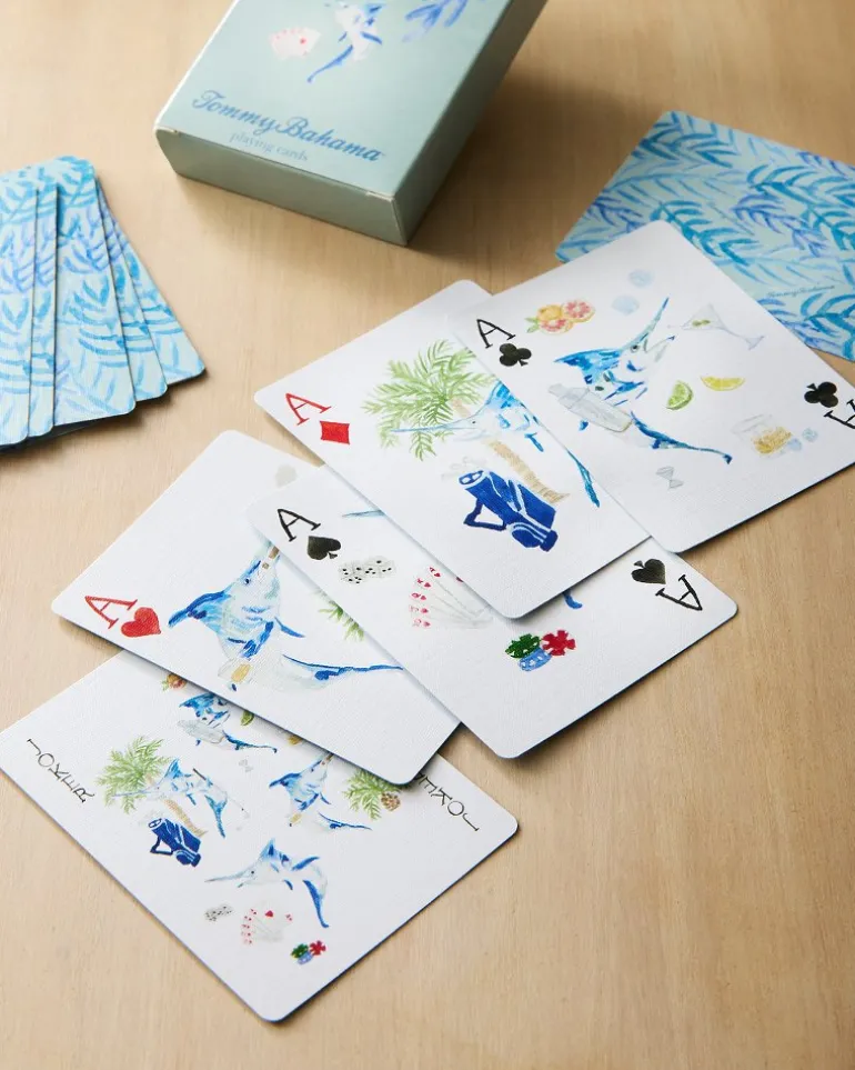 Outlet Tommy Bahama Marlin Playing Cards Blue