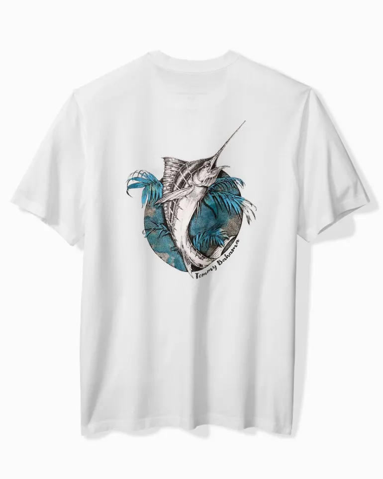 Sale Tommy Bahama Marlin World Graphic T-Shirt White