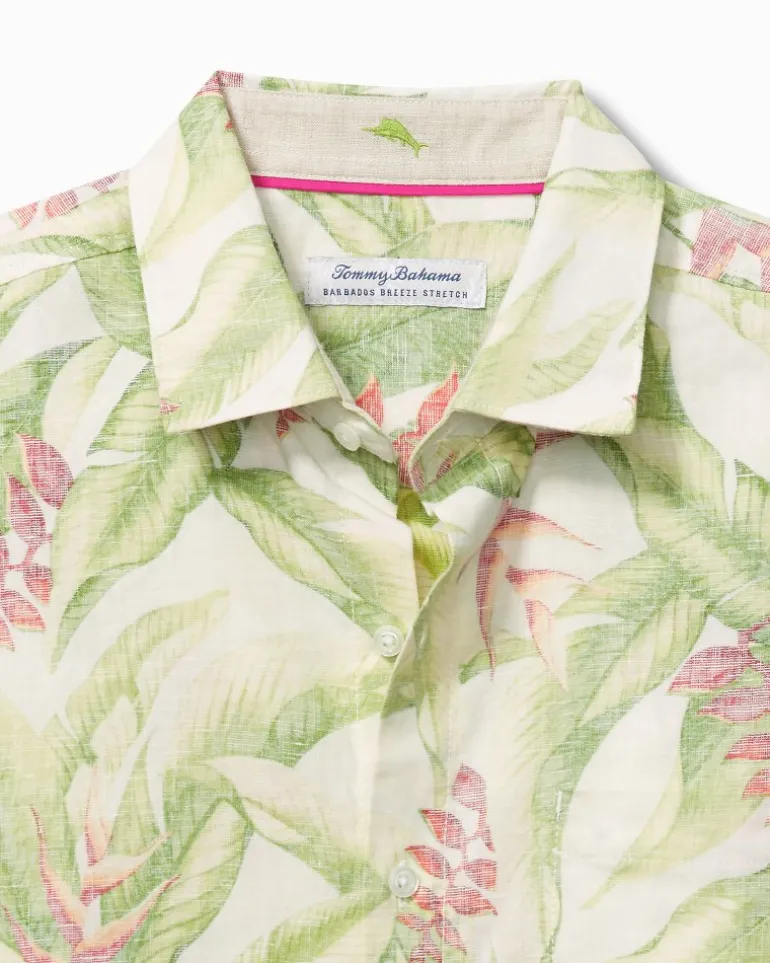 Cheap Tommy Bahama Men's Barbados Breeze Calypso Fronds Shirt White