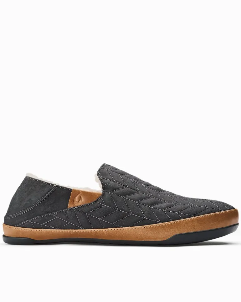 Shop Tommy Bahama Men's OluKai® Hanohano Slippers Dark Shadow