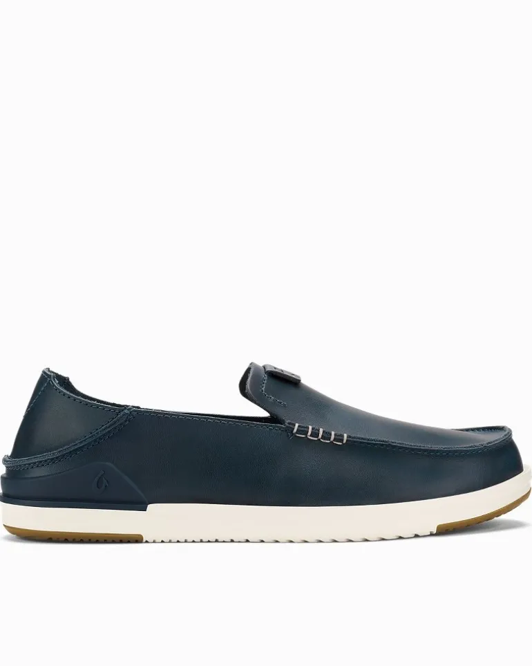 Cheap Tommy Bahama Men's OluKai® Kākaha Leather Slip-On Shoes Lagoon