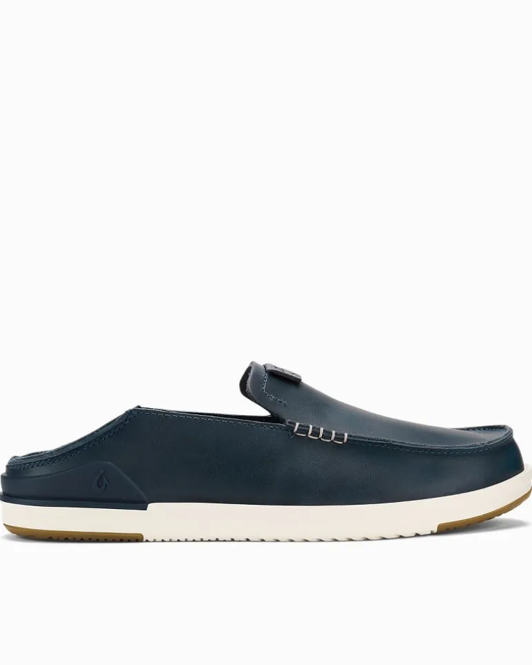 Cheap Tommy Bahama Men's OluKai® Kākaha Leather Slip-On Shoes Lagoon