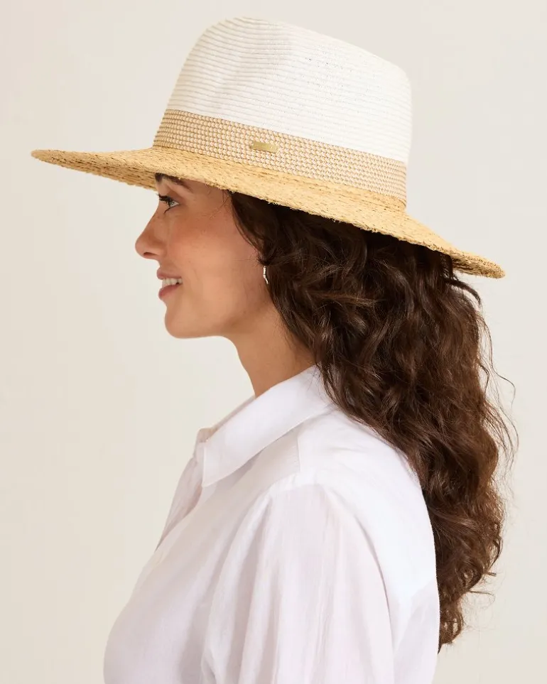 Hot Tommy Bahama Mimosa Raffia Safari Hat Natural