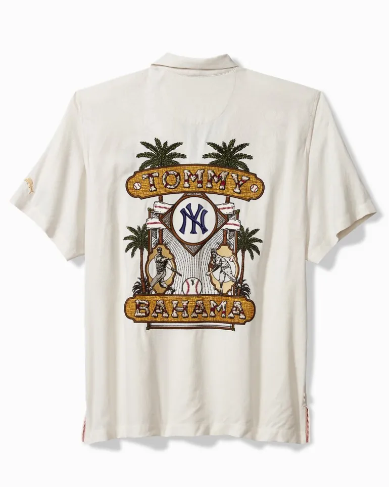 Discount Tommy Bahama MLB® Pitcher's Paradiso Silk Camp Shirt new_york_yankees