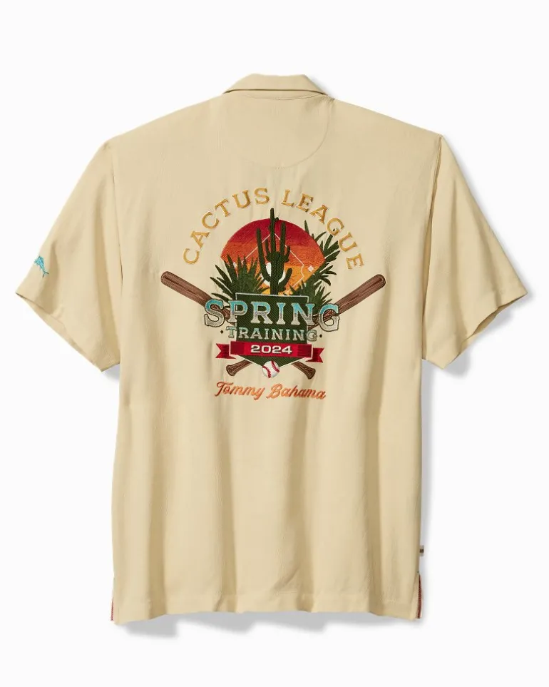 Best Sale Tommy Bahama MLB® Spring Training™ 2024 Cactus League Silk Camp Light Honey
