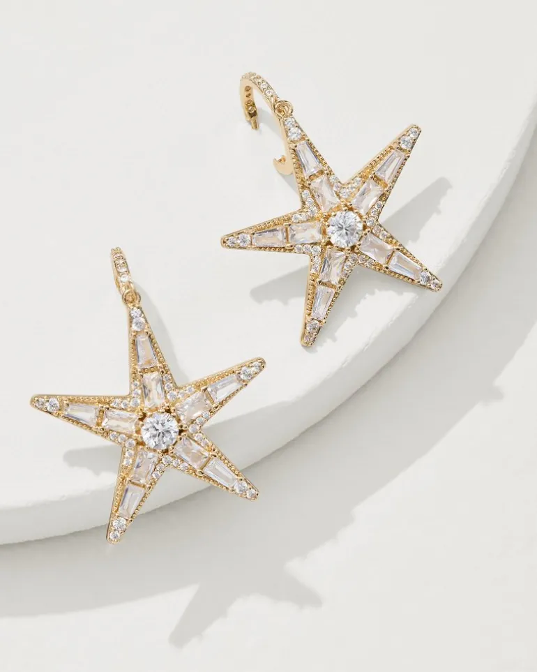 Store Tommy Bahama Moments in Paradise Star Drop Earrings Gold