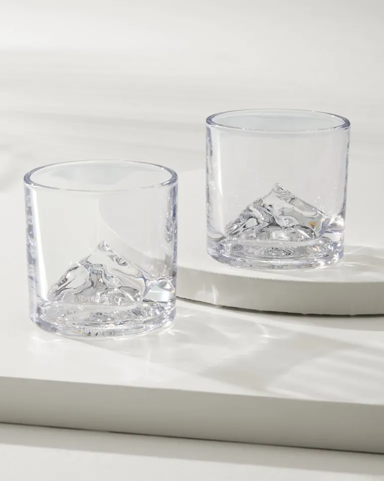 Sale Tommy Bahama Mt. Everest Whiskey Glasses—Set of 2 Clear
