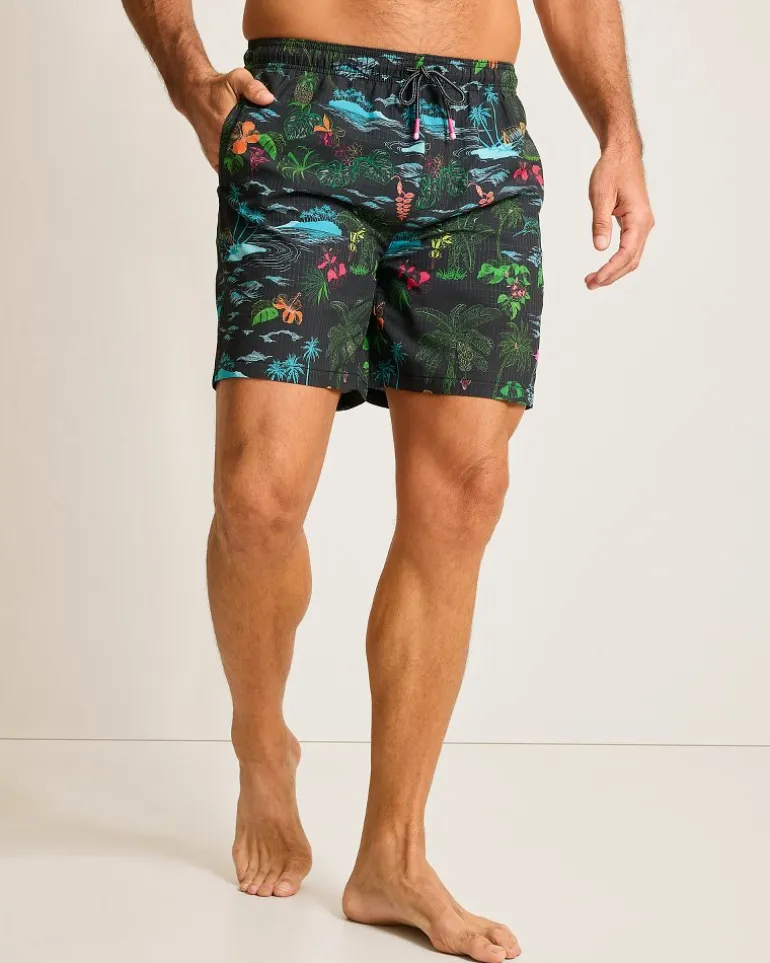Hot Tommy Bahama Naples Neon Shores 6-Inch Swim Trunks Black