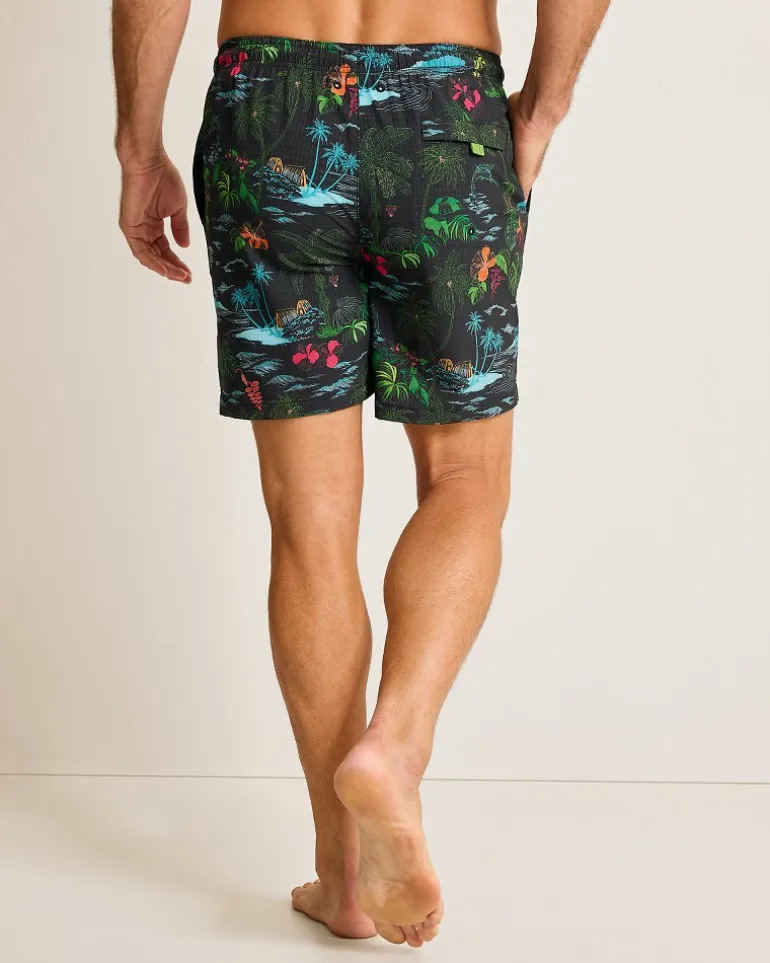 Hot Tommy Bahama Naples Neon Shores 6-Inch Swim Trunks Black