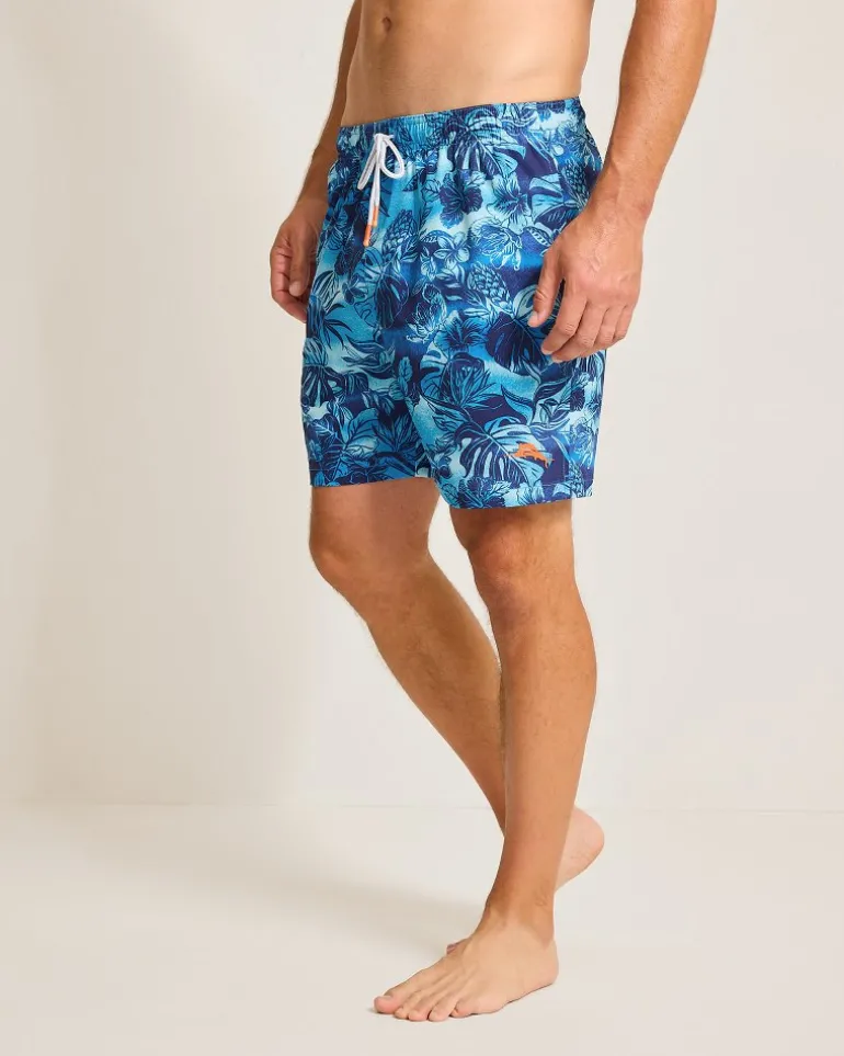 Outlet Tommy Bahama Naples Ocean Escape 6-Inch Swim Trunks Eclipse