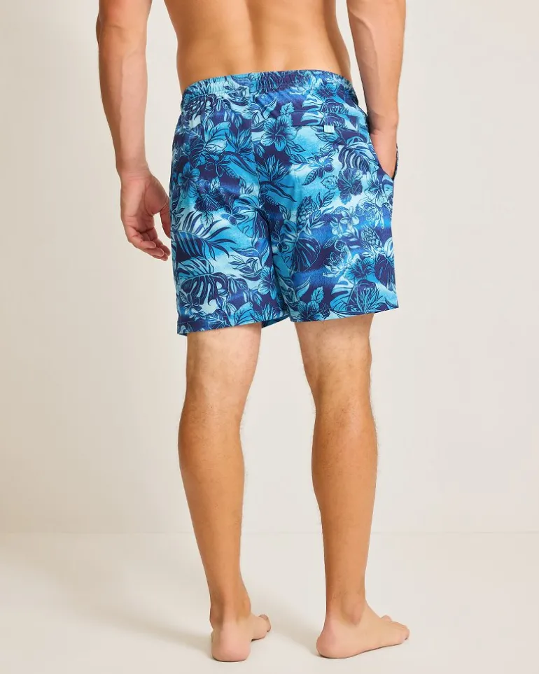 Outlet Tommy Bahama Naples Ocean Escape 6-Inch Swim Trunks Eclipse