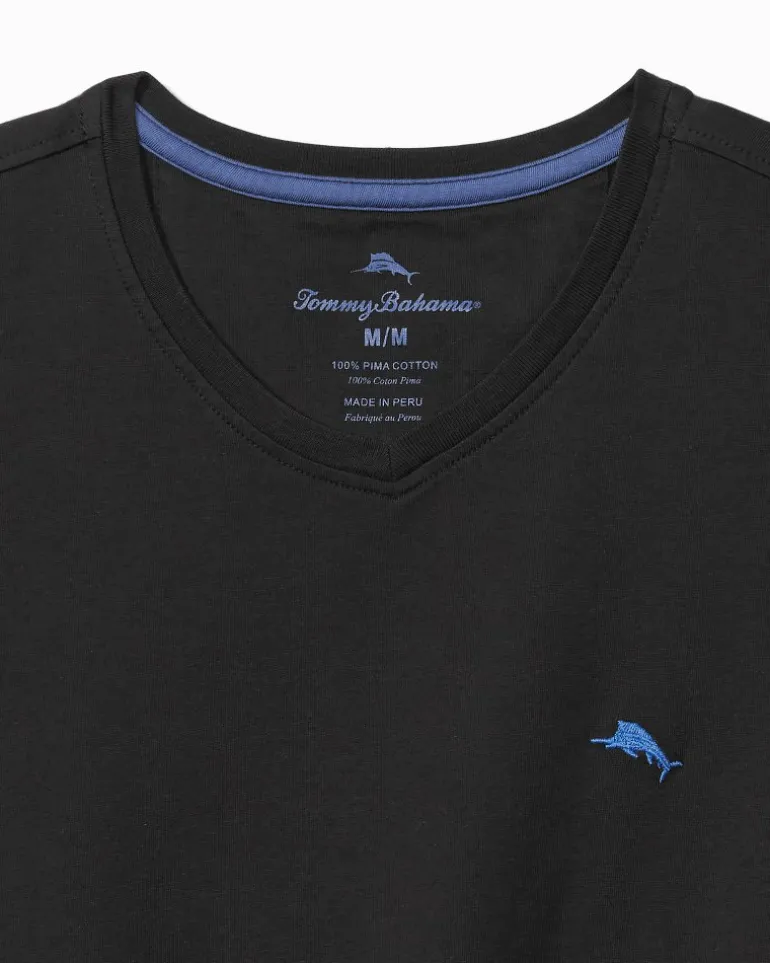 Outlet Tommy Bahama New Bali Skyline V-Neck T-Shirt Black