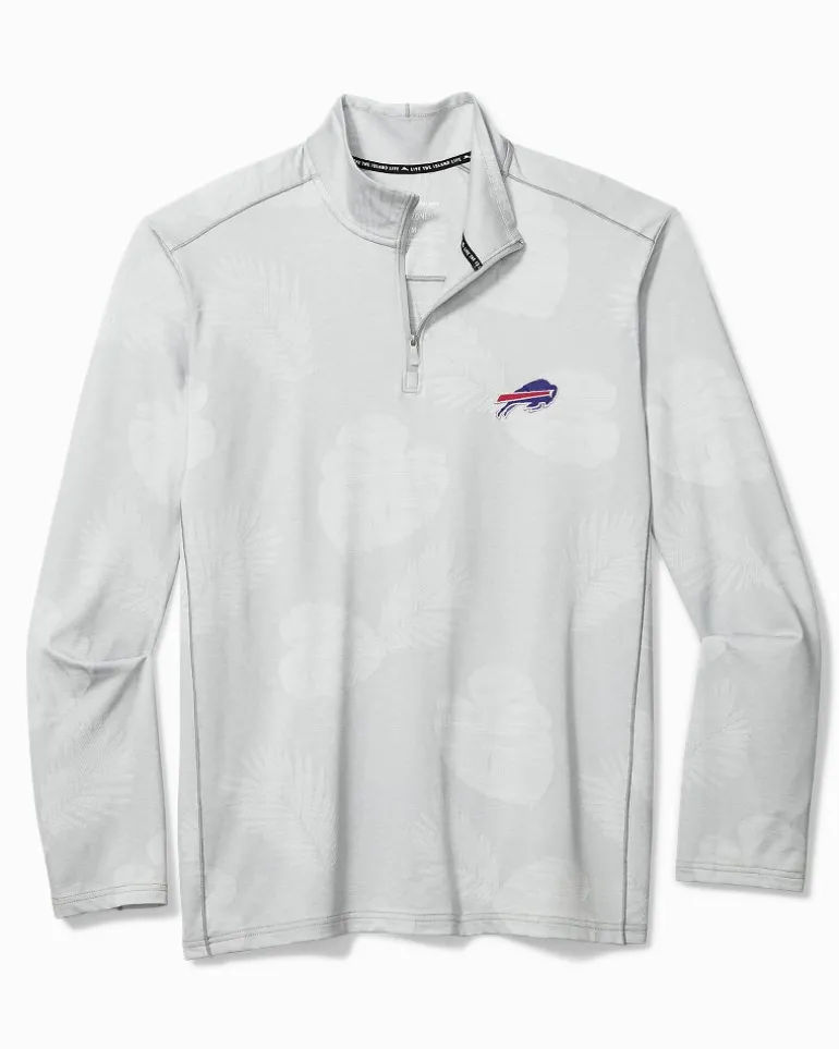Best Sale Tommy Bahama NFL Delray Frond IslandZone® Half-Zip Sweatshirt buffalo_bills