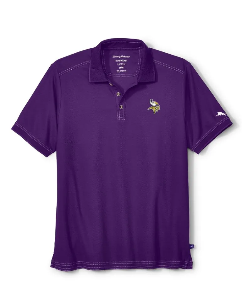 Best Sale Tommy Bahama NFL Emfielder IslandZone® Polo minnesota_vikings