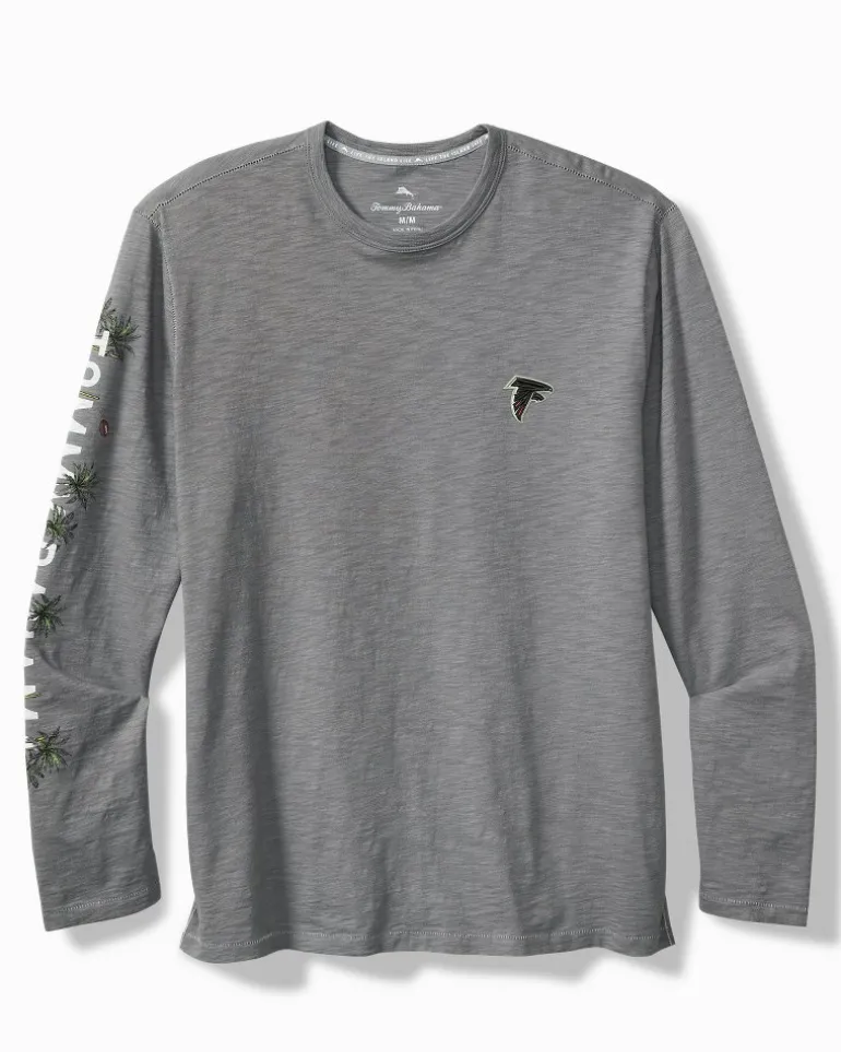 New Tommy Bahama NFL Oasis Endzone Long-Sleeve Lux T-Shirt atlanta_falcons