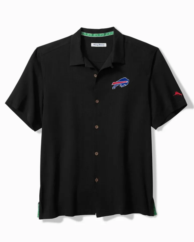 Fashion Tommy Bahama NFL Tidal Kickoff Silk Camp Shirt buffalo_bills
