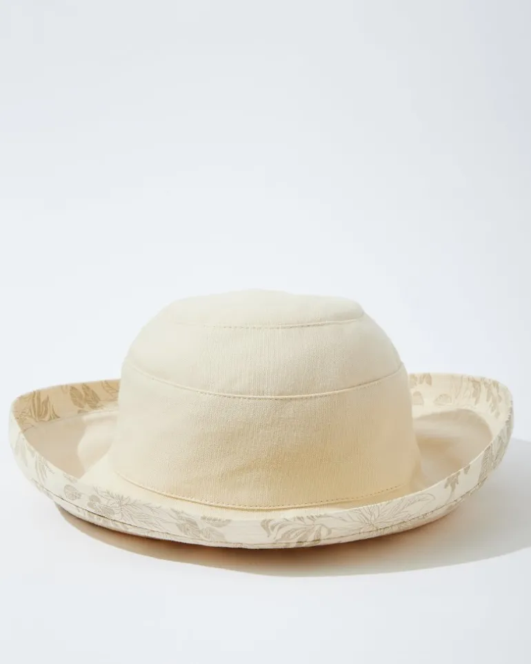 New Tommy Bahama Noosa Beach Print Hat Latte